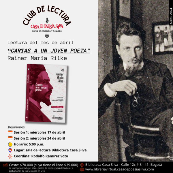 Club de Lectura: "Cartas a un joven poeta" - Abril 2024
