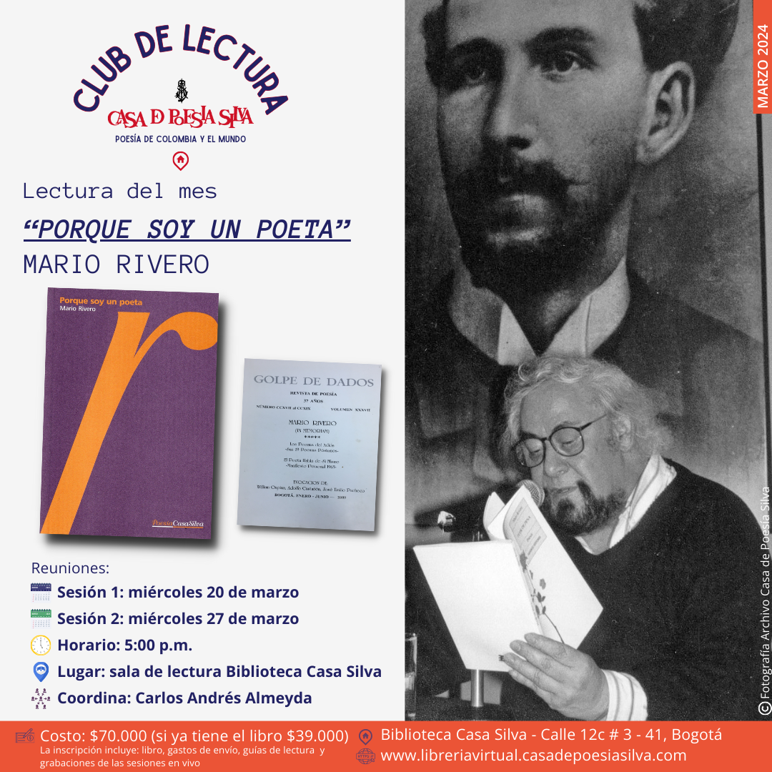 Club de Lectura: "Porque soy un poeta" - Marzo 2024
