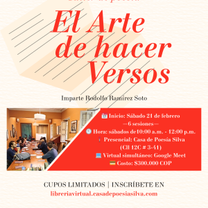 Taller de poesía El Arte de hacer Versos