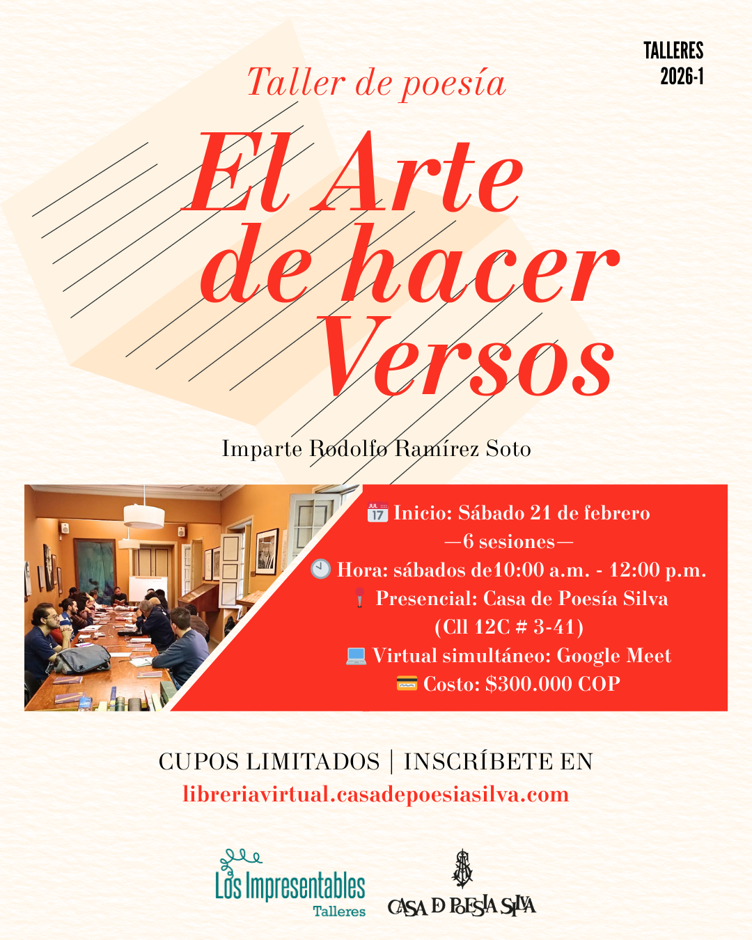 Taller De Poes a El Arte De Hacer Versos Librer a Casa De Poes a Silva Taller De Poes a El Arte De Hacer Versos Librer a Casa De Poes a Silva